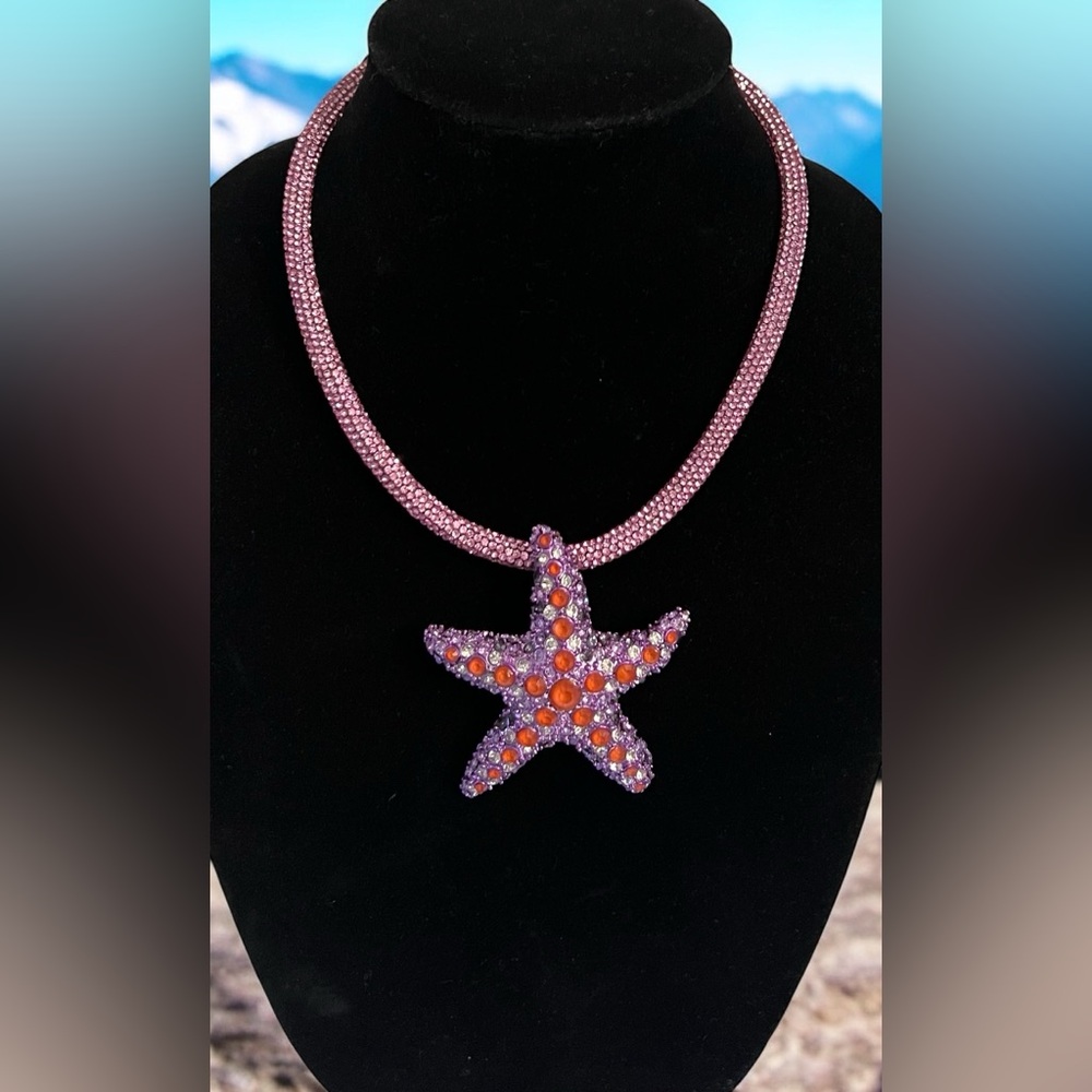 Betsey Johnson Pink Starfish Necklace